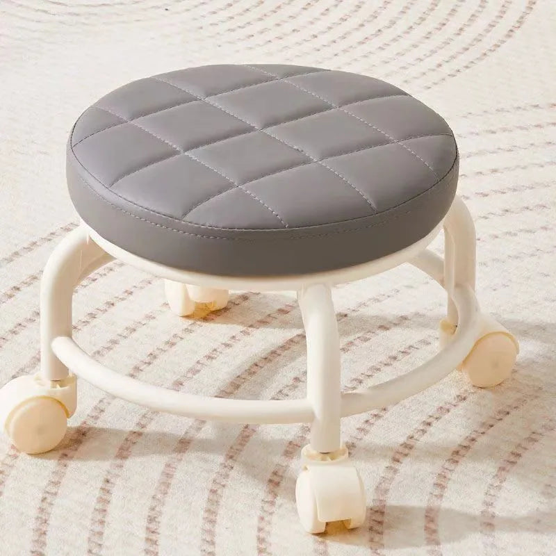 Round Wheeled Shoe-Changing Stool