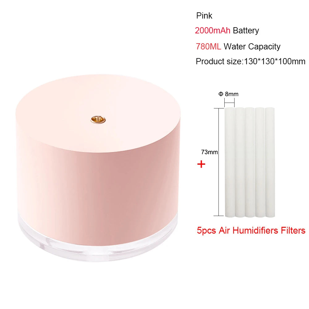 Portable Rechargeable Cool-Mist Humidifier