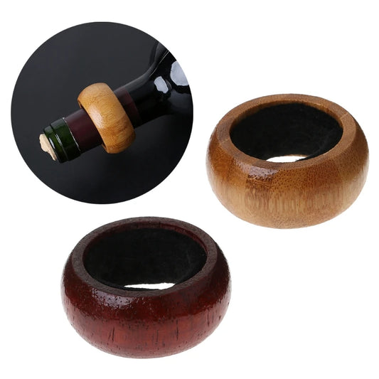 Wooden Wine Bottle Drip Collar