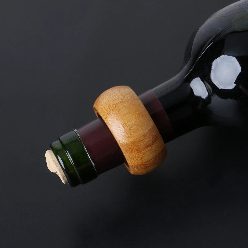 Wooden Wine Bottle Drip Collar