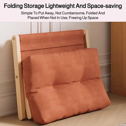 Solid Wood Folding Shoe-Changing Stool