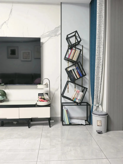 5-Tier Iron Display Bookcase