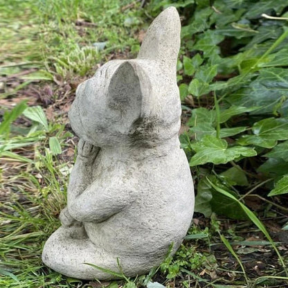 Meditating Dog Resin Statue