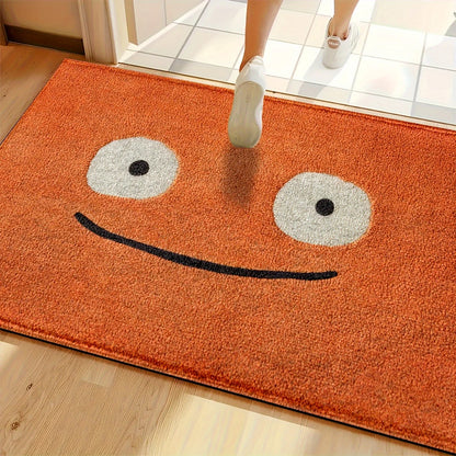 Cartoon Face Machine-Washable Entry Mat