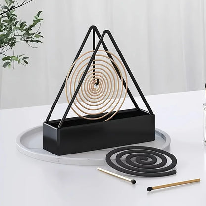 Triangular Iron Mosquito Coil Holder