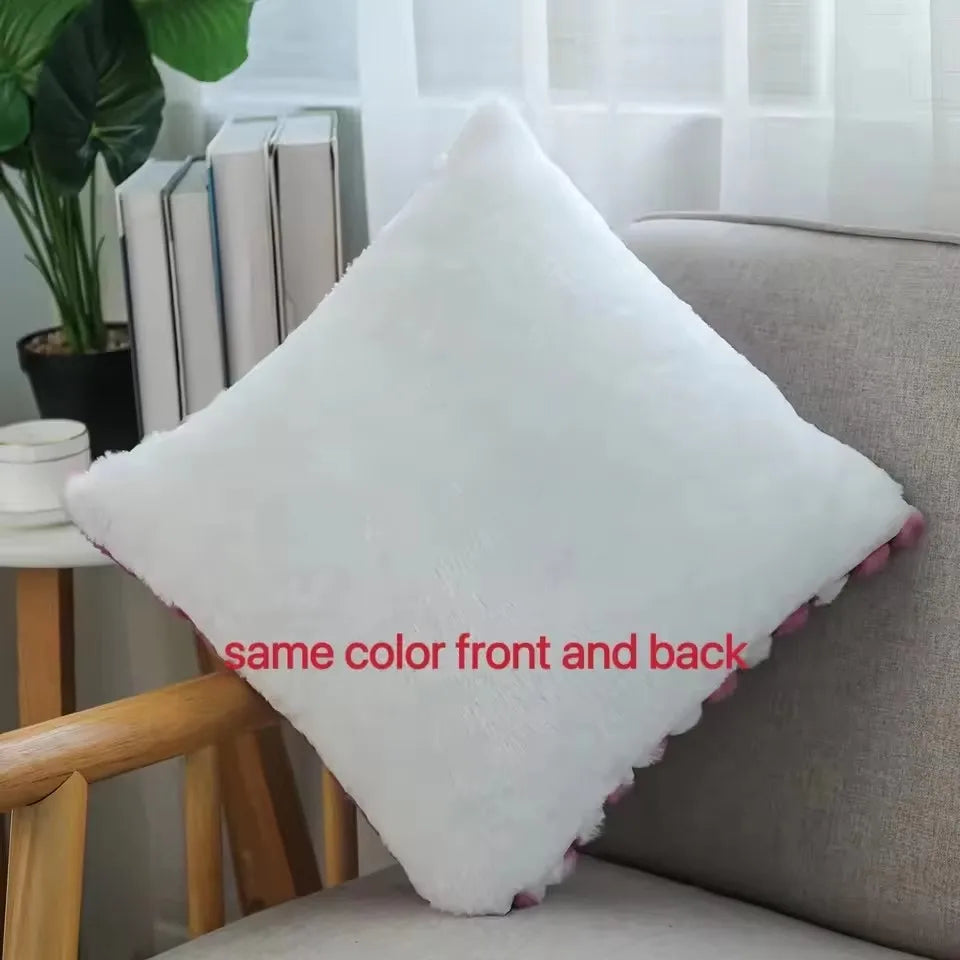 Set of 2 Plush Throw Pillow Covers