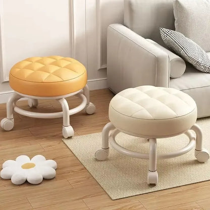 Round Wheeled Shoe-Changing Stool