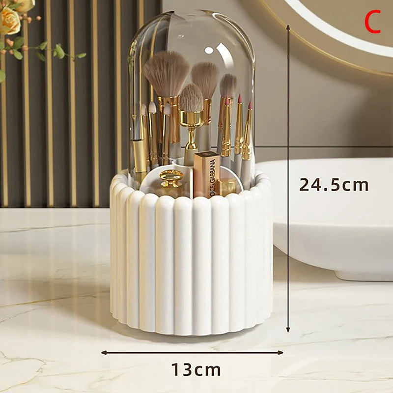 360-Degree Makeup Brush Organizer