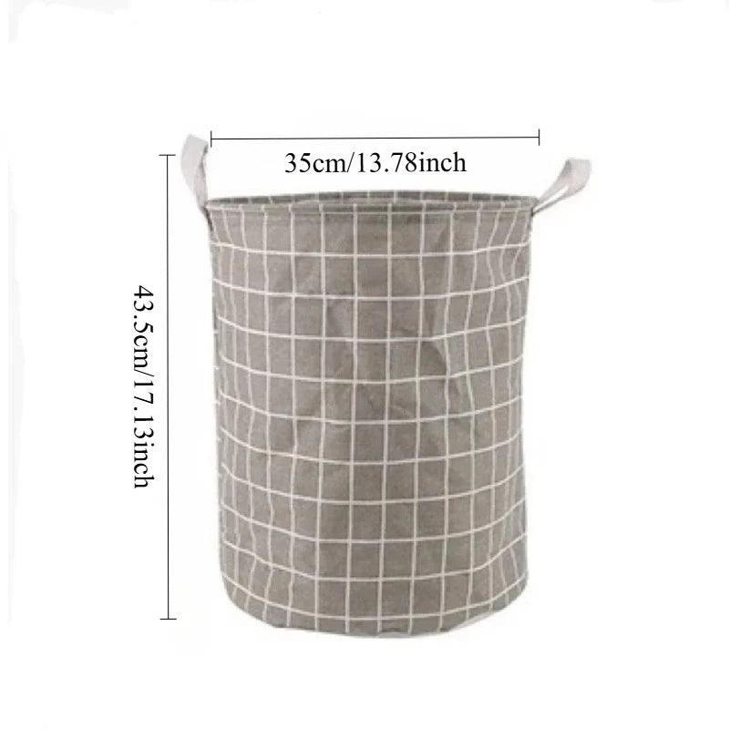 Foldable Cotton-Linen Laundry Hamper