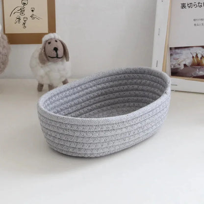 Handwoven Cotton Storage Basket