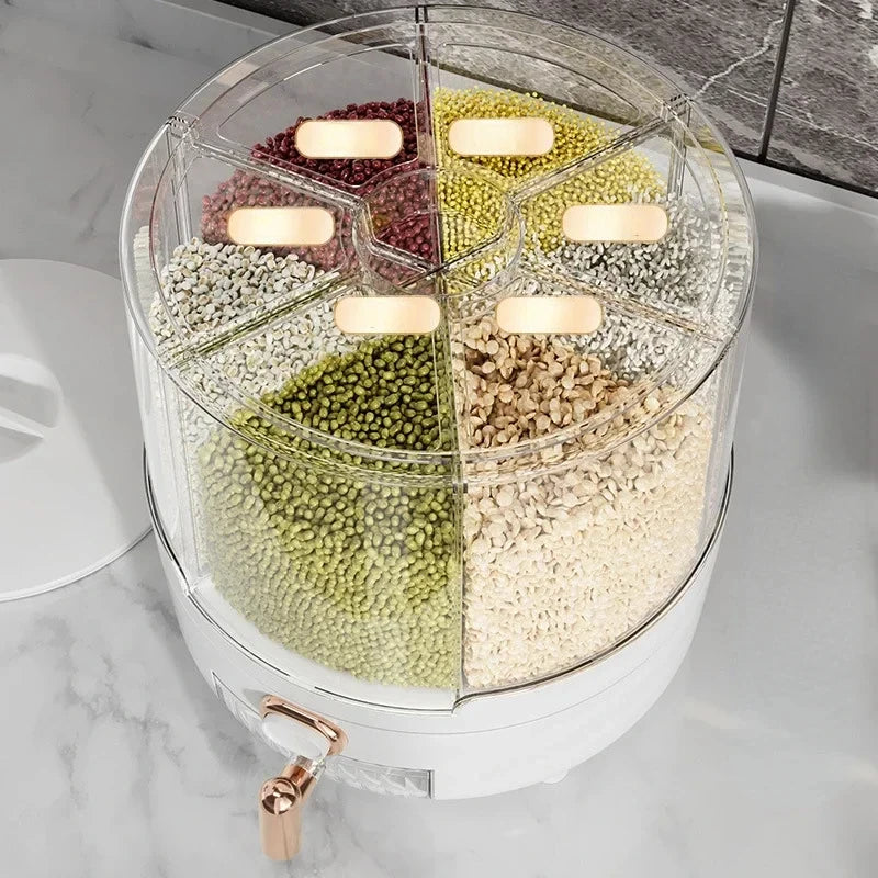 Rotating Grain Storage Dispenser