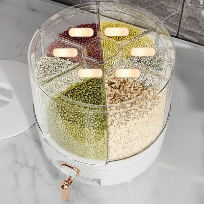 Rotating Grain Storage Dispenser
