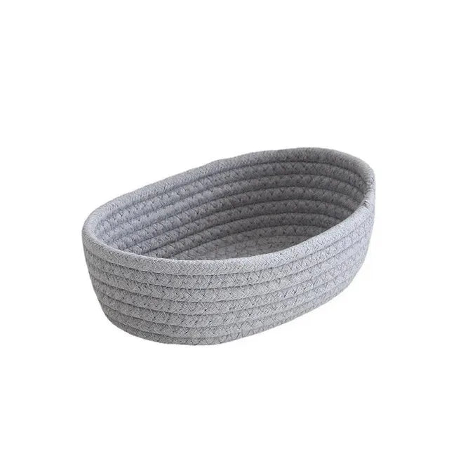 Handwoven Cotton Storage Basket