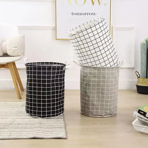 Foldable Cotton-Linen Laundry Hamper