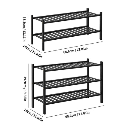 Stackable Bamboo Shoe Rack