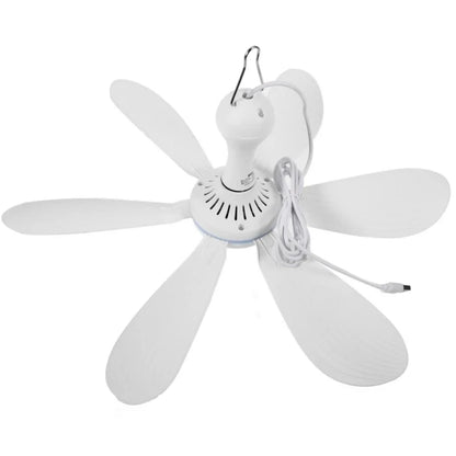 Silent 6-Blade USB Hanging Fan