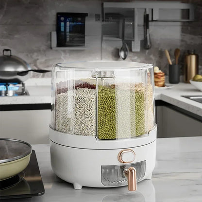 Rotating Grain Storage Dispenser