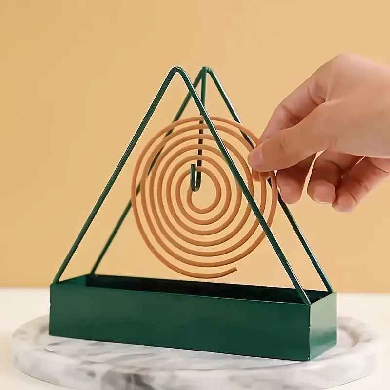 Triangular Iron Mosquito Coil Holder