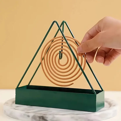 Triangular Iron Mosquito Coil Holder