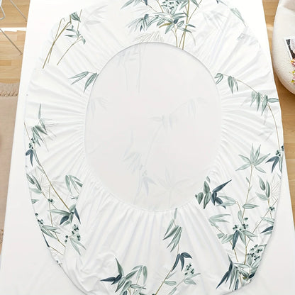 3-Piece Bamboo Leaf Fitted Sheet Set
