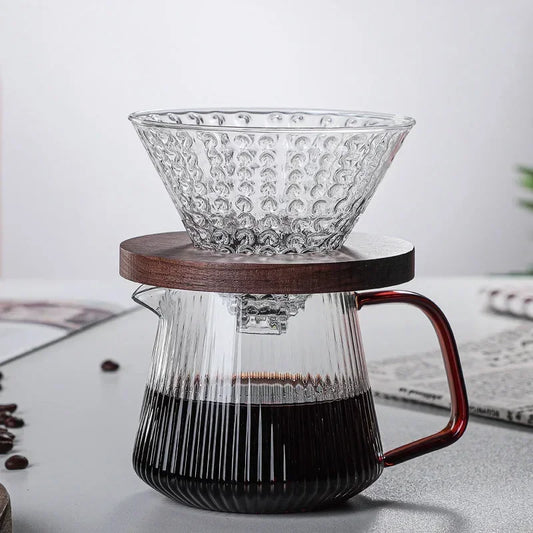 Borosilicate Glass Pour-Over Coffee Set