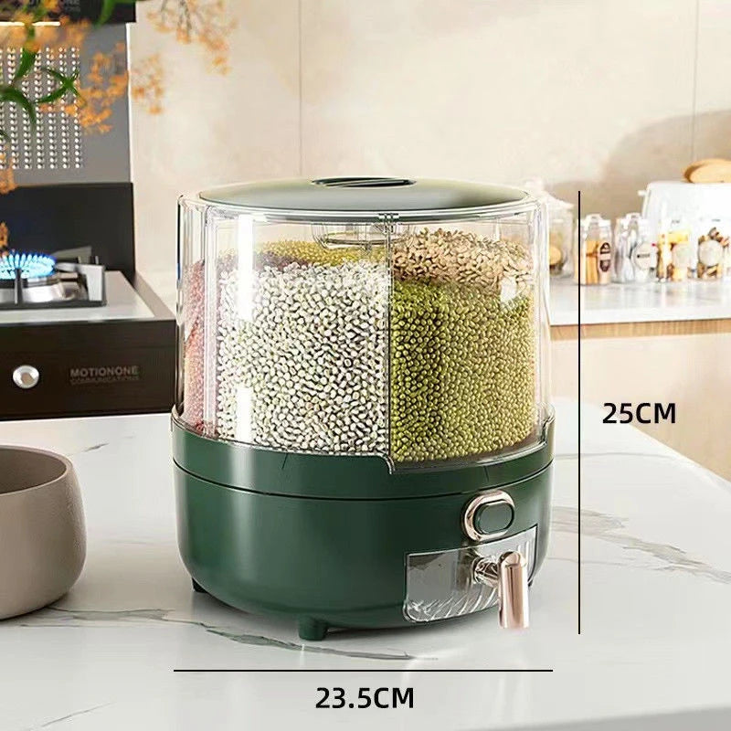 Rotating Grain Storage Dispenser