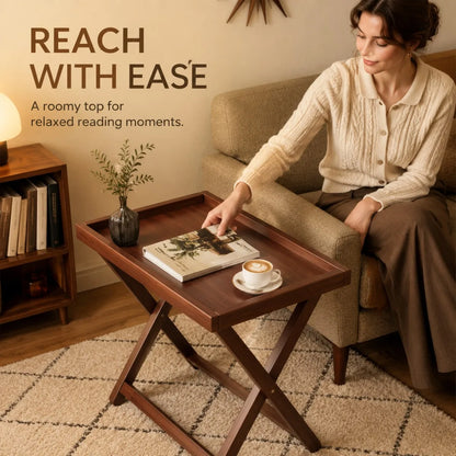 Compact Folding Side Table