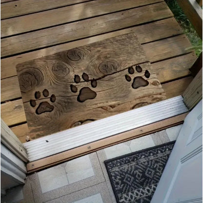 Dog Paw Print Entry Mat