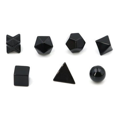 7-Piece Black Obsidian Geometry Set