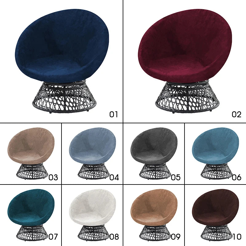 Velvet Saucer Chair Cover