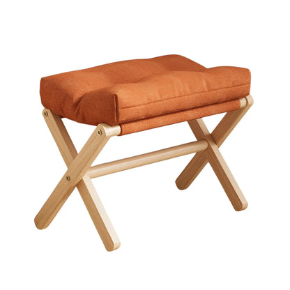 Solid Wood Folding Shoe-Changing Stool