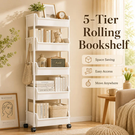 5-Tier Mobile Storage Trolley