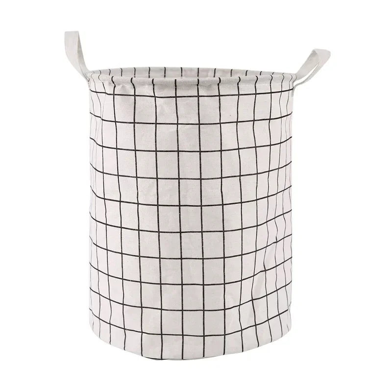 Foldable Cotton-Linen Laundry Hamper
