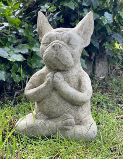 Meditating Dog Resin Statue