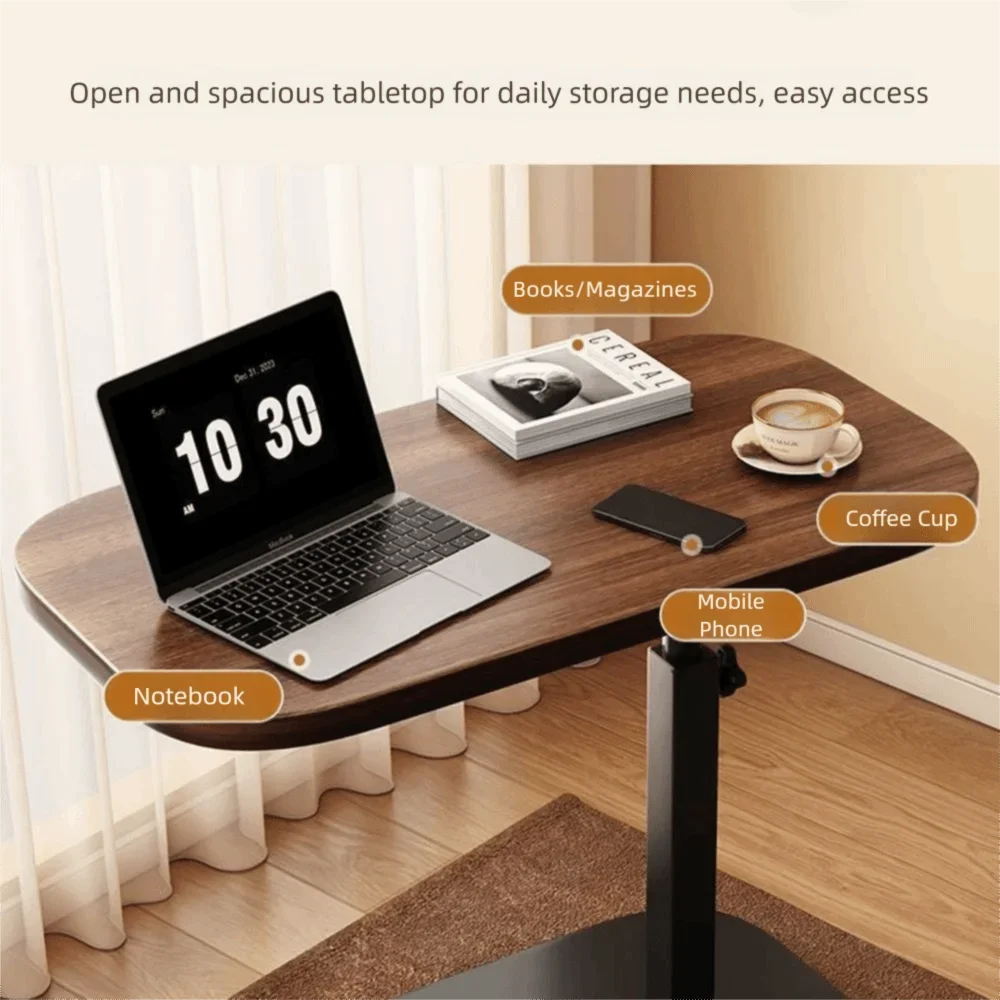 Adjustable C-Shaped Mobile Side Table