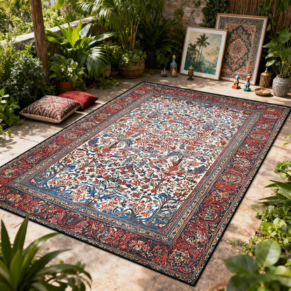 Bohemian Floral Washable Area Rug