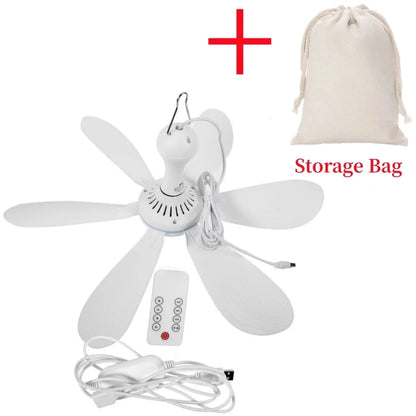 Silent 6-Blade USB Hanging Fan