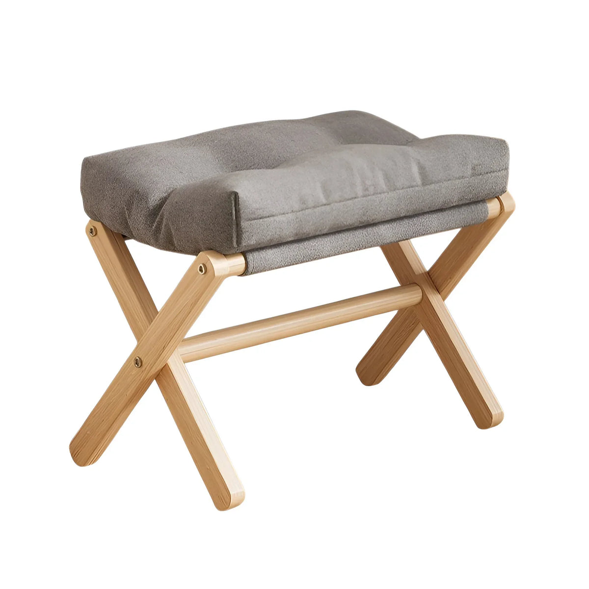 Solid Wood Folding Shoe-Changing Stool