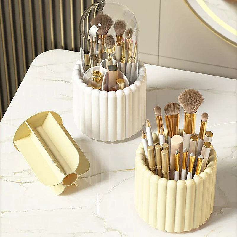 360-Degree Makeup Brush Organizer