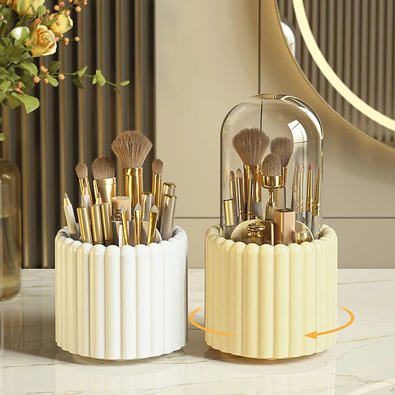 360-Degree Makeup Brush Organizer
