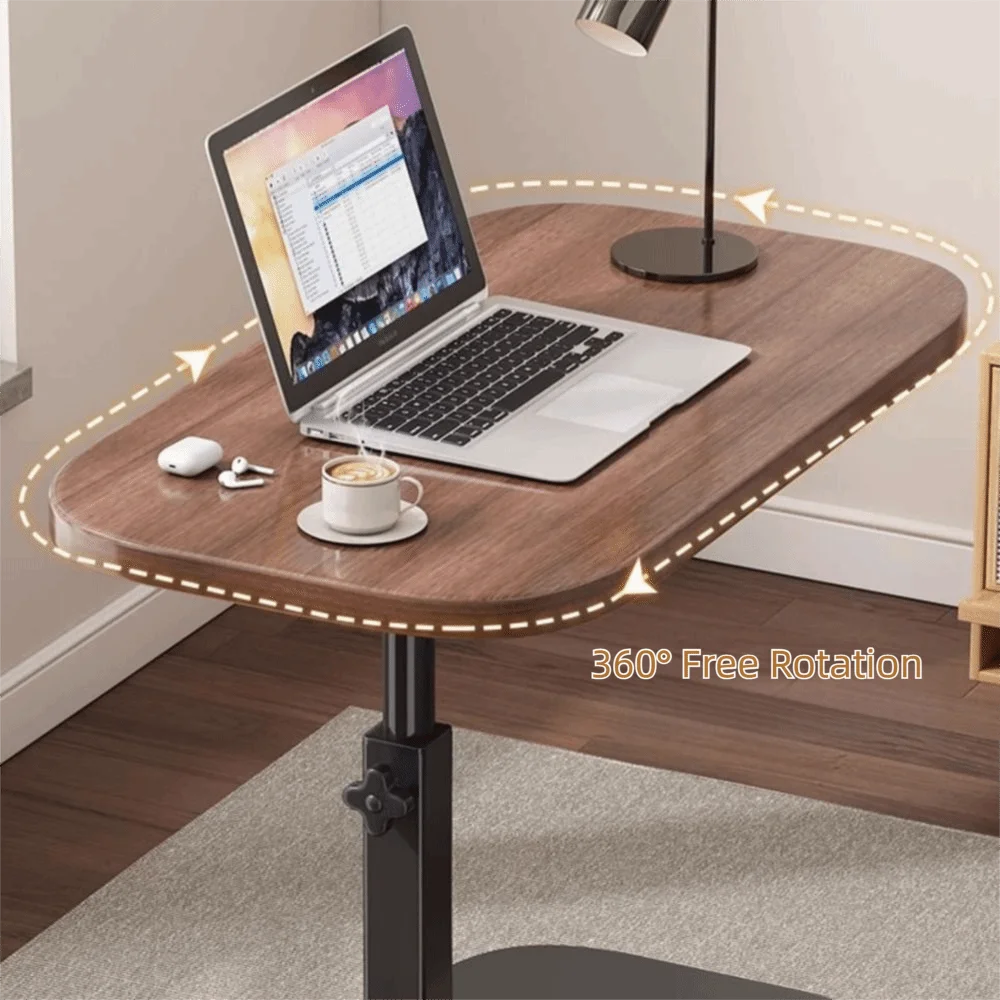 Adjustable C-Shaped Mobile Side Table