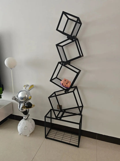 5-Tier Iron Display Bookcase