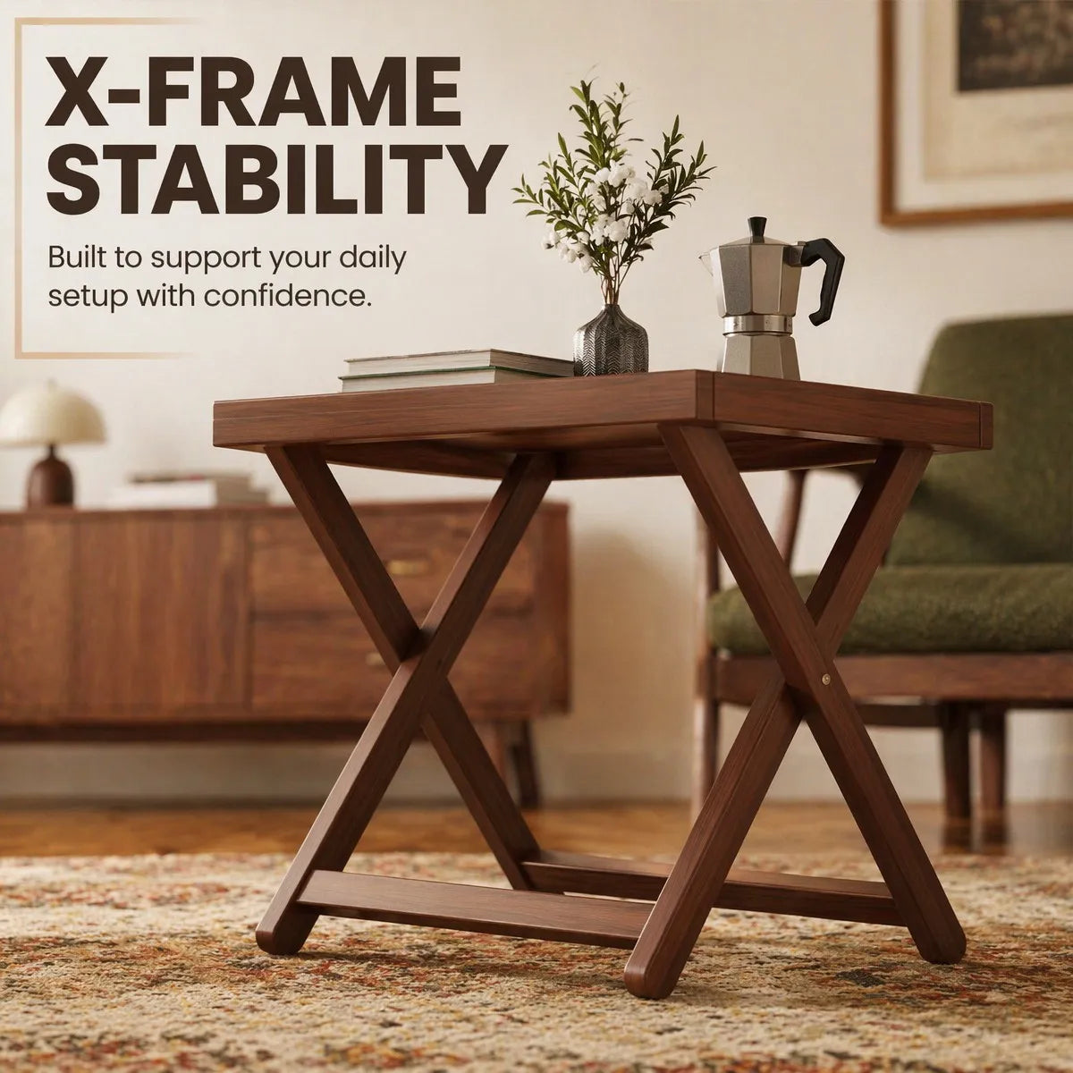 Compact Folding Side Table